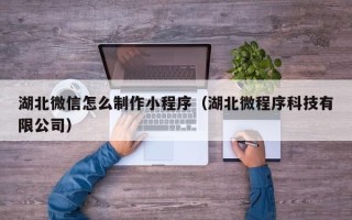 乌兰察布湖北微信怎么制作小程序（湖北微程序科技有限公司）